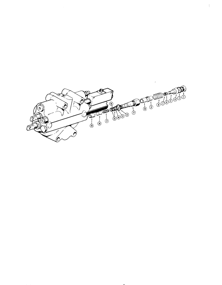 Схема запчастей Case 680G - (266) - LOADER CONTROL VALVE, SECONDARY RELIEF VALVE (08) - HYDRAULICS