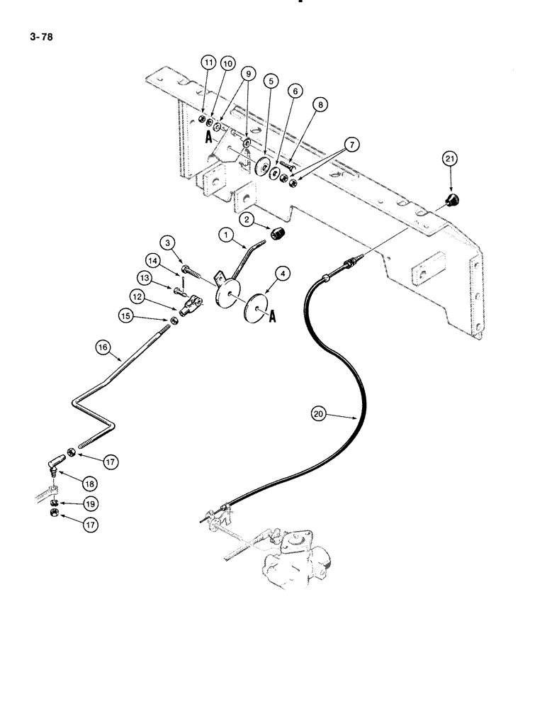 Схема запчастей Case 1835B - (3-78) - GASOLINE ENGINE CONTROLS (03) - FUEL SYSTEM