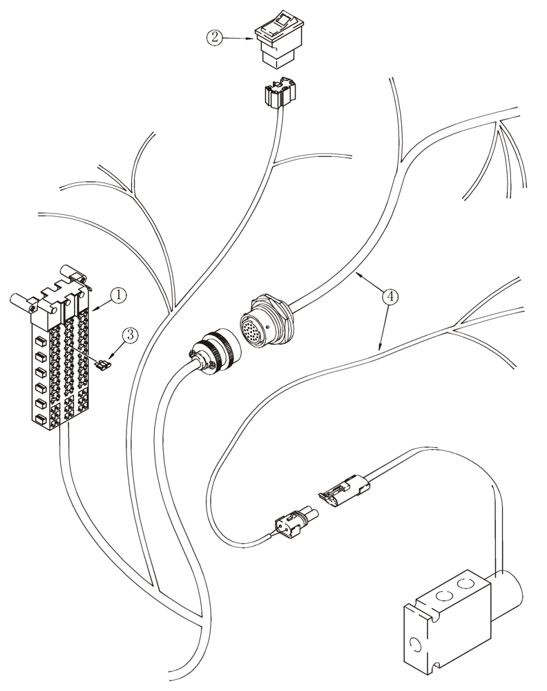 Схема запчастей Case 821C - (04-05) - HARNESS COUPLER (04) - ELECTRICAL SYSTEMS