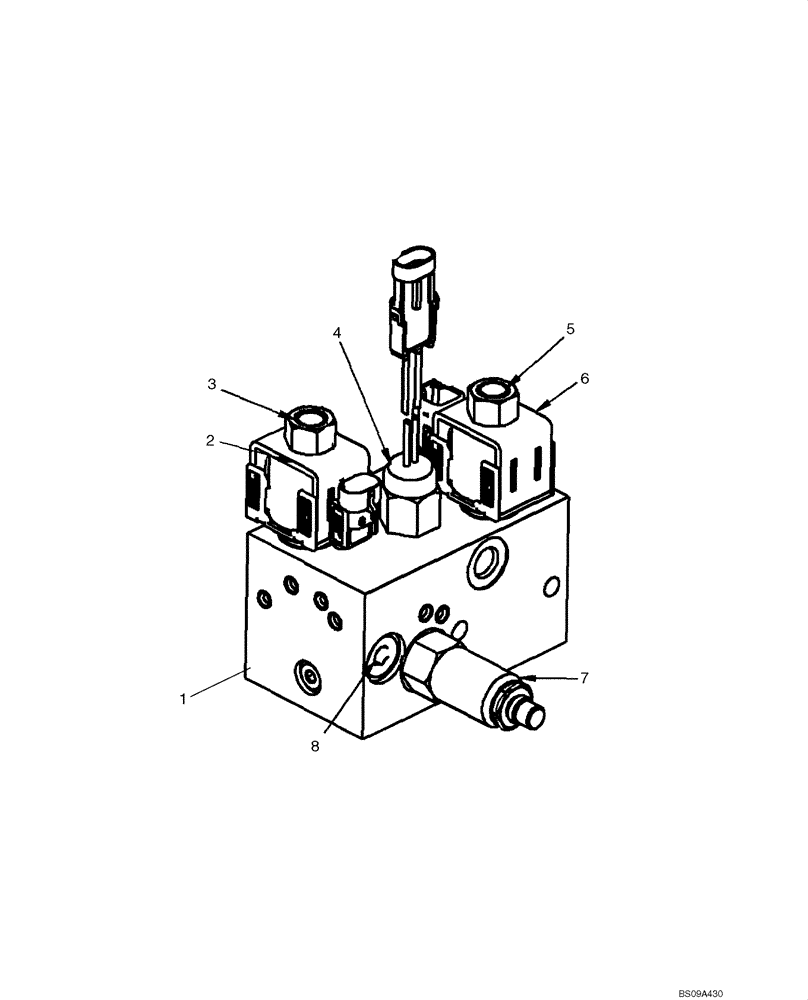 Схема запчастей Case 465 - (07-03) - TWO SPEED, VALVE ASSY (07) - BRAKES