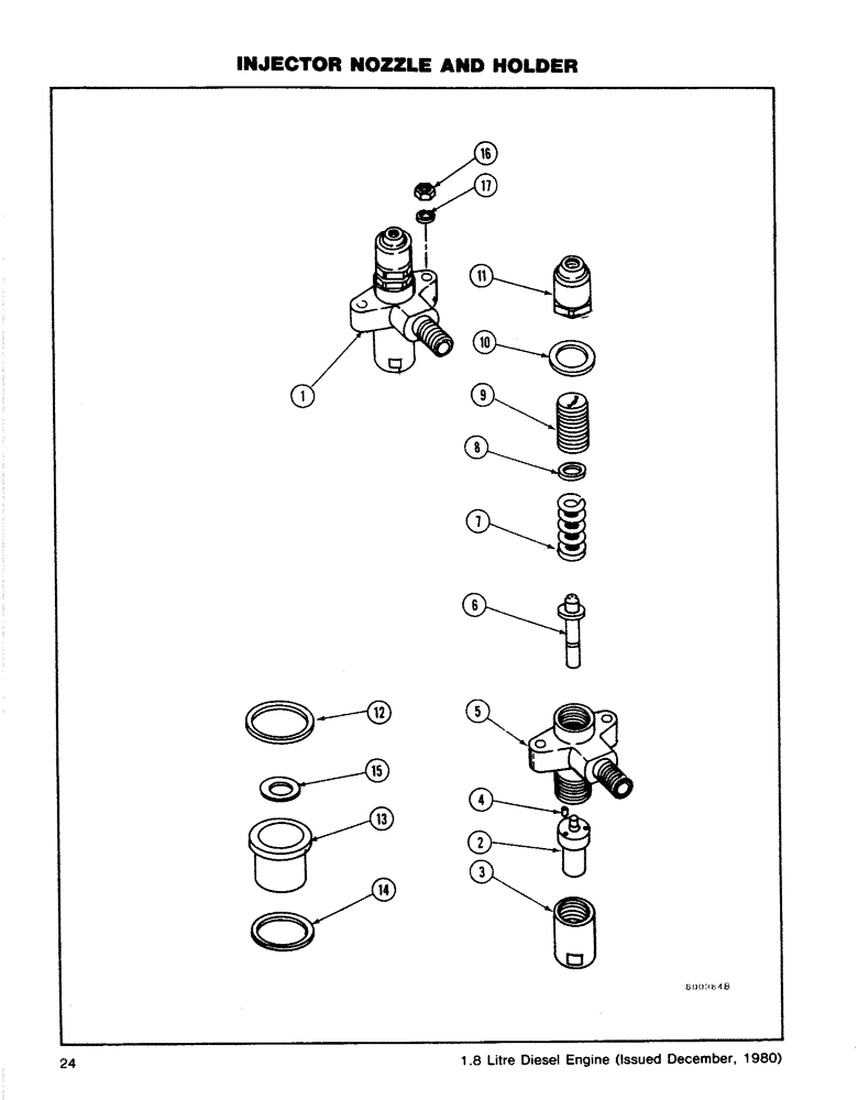 Схема запчастей Case CASE - (24) - INJECTOR NOZZLE & HOLDER (02) - ENGINE