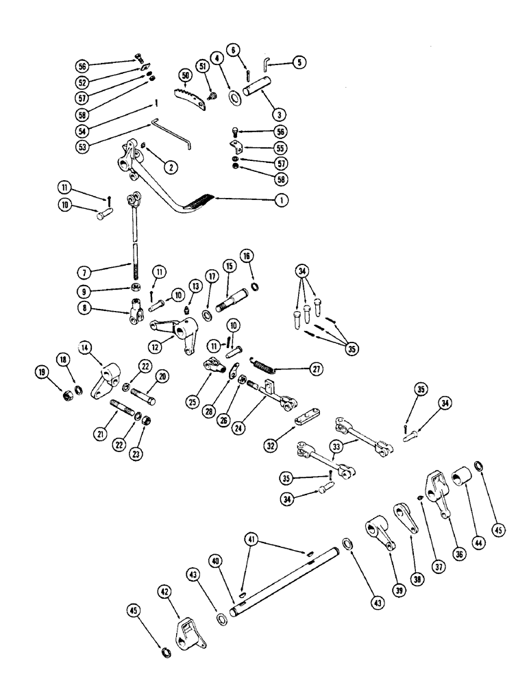 Схема запчастей Case W5A - (128) - BRAKE CONTROLS (07) - BRAKES