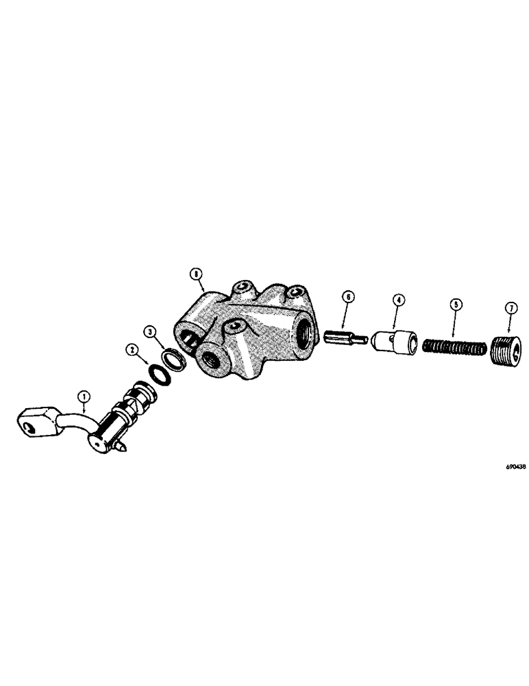 Схема запчастей Case W8B - (122[1]) - CLUTCH CONTROL VALVE (04) - UNDERCARRIAGE