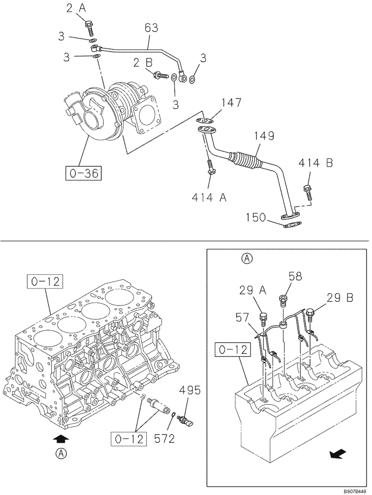 Схема запчастей Case CX130B - (02-31) - OIL CIRCUIT (02) - ENGINE