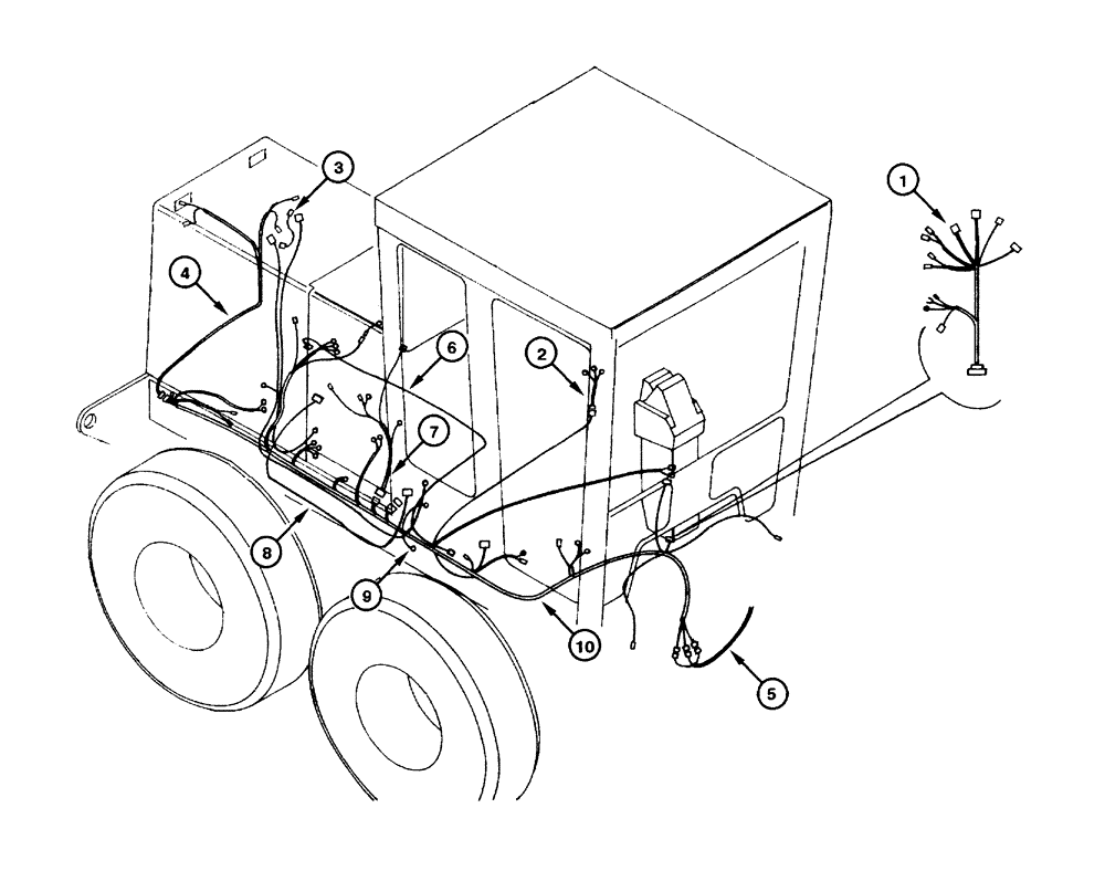 Схема запчастей Case 845 - (04.06[00]) - ELECTRIC SYSTEM - MAIN (04) - ELECTRICAL SYSTEMS