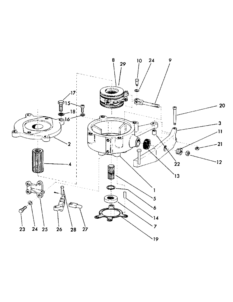 Схема запчастей Case 35YC - (D11) - SWING BRAKE (04) - UNDERCARRIAGE