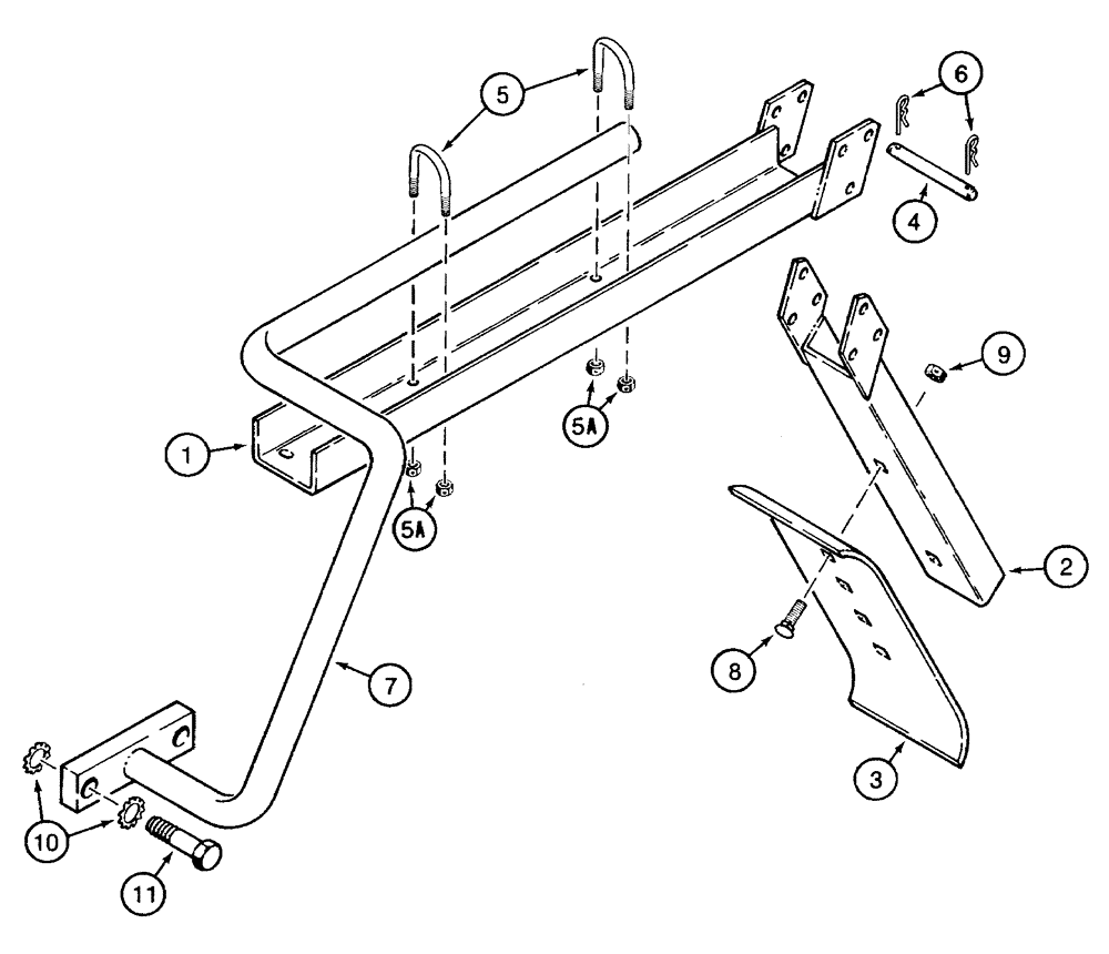 Схема запчастей Case TF300B - (09-25) - CRUMBER BOOM AND ATTACHMENTS (09) - CHASSIS/ATTACHMENTS