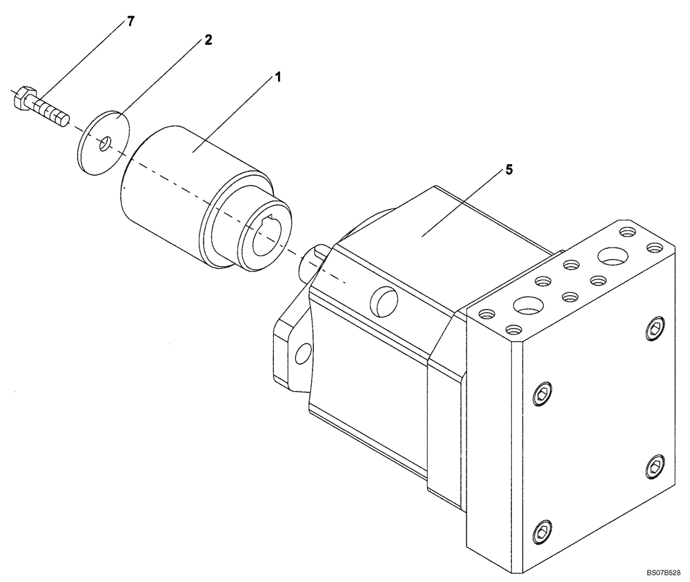 Схема запчастей Case SV212 - (10-014-00[01]) - HYDRAULICS - MOTOR - VIBRATION (GROUP 3-35) (ND122248) (08) - HYDRAULICS