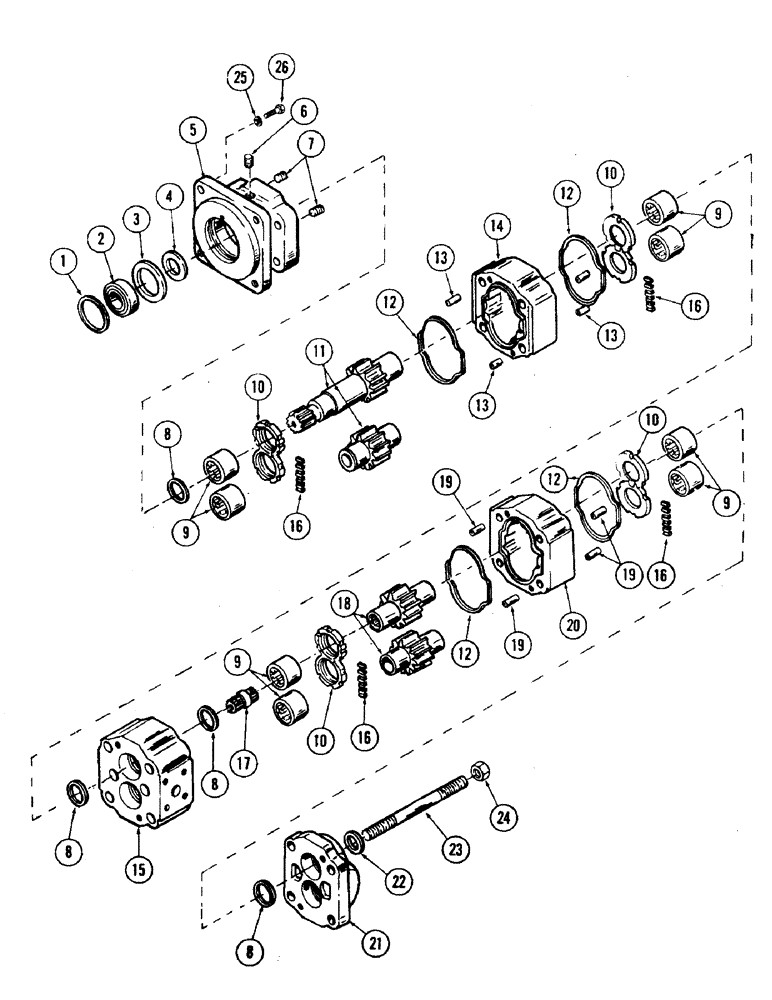 Схема запчастей Case 35 - (179A) - TRACK DRIVE MOTOR, (USED ON UNITS WITH PIN 6266235 AND AFTER (35) - HYDRAULIC SYSTEMS