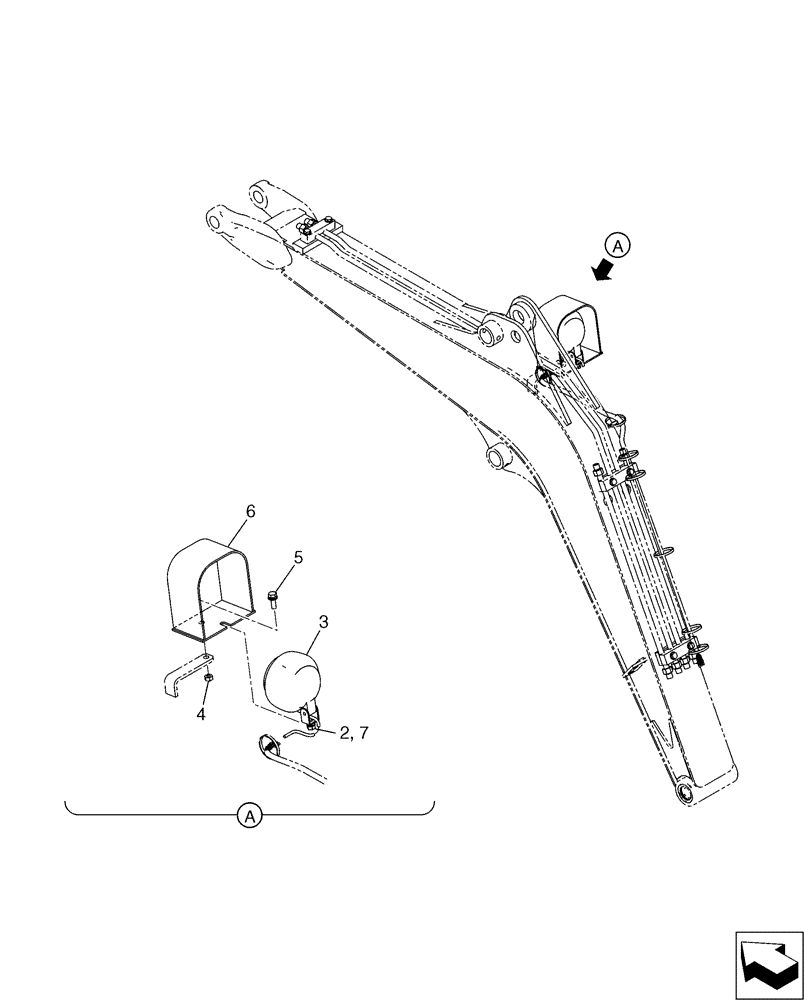 Схема запчастей Case CX17B - (03-012[01]) - LIGHT ASSY (55) - ELECTRICAL SYSTEMS