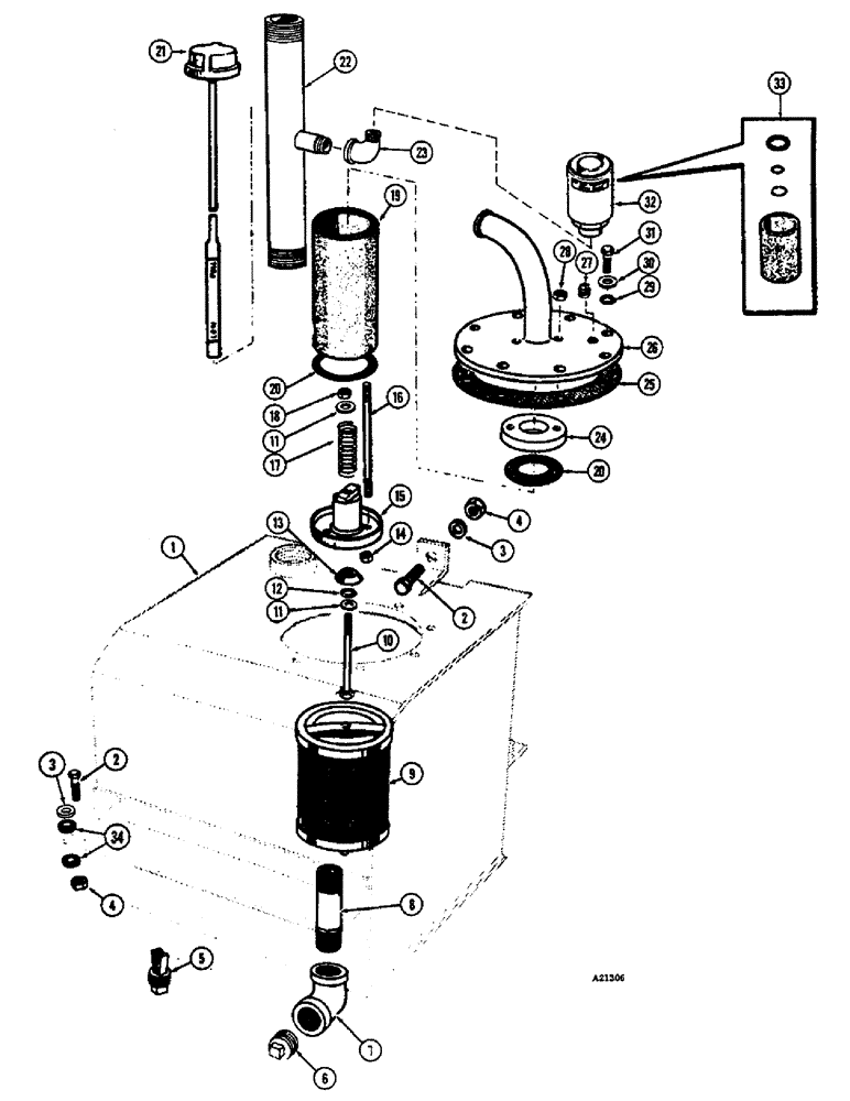 Схема запчастей Case W8E - (156) - FILTER - HYDRAULIC OIL (08) - HYDRAULICS