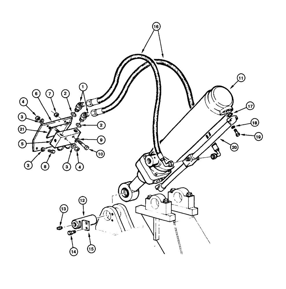 Схема запчастей Case 865 - (08.30[00]) - RIPPER HYDRAULIC CIRCUIT (08) - HYDRAULICS