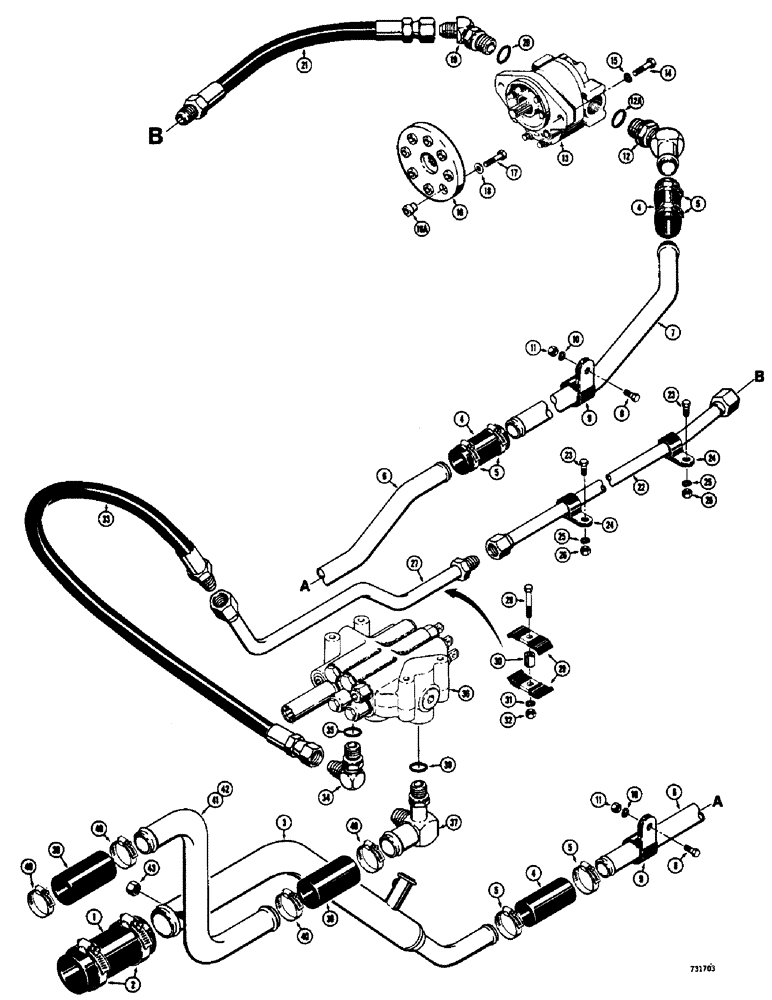 Схема запчастей Case 475 - (154) - EQUIPMENT HYDRAULICS (35) - HYDRAULIC SYSTEMS