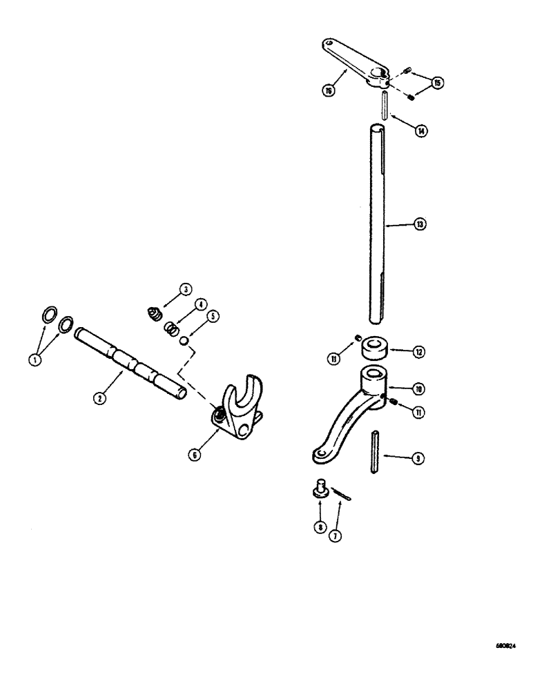 Схема запчастей Case 300 - (150) - GEAR SHIFT LINKAGE, HOLT WINCH (18) - ATTACHMENT ACCESSORIES