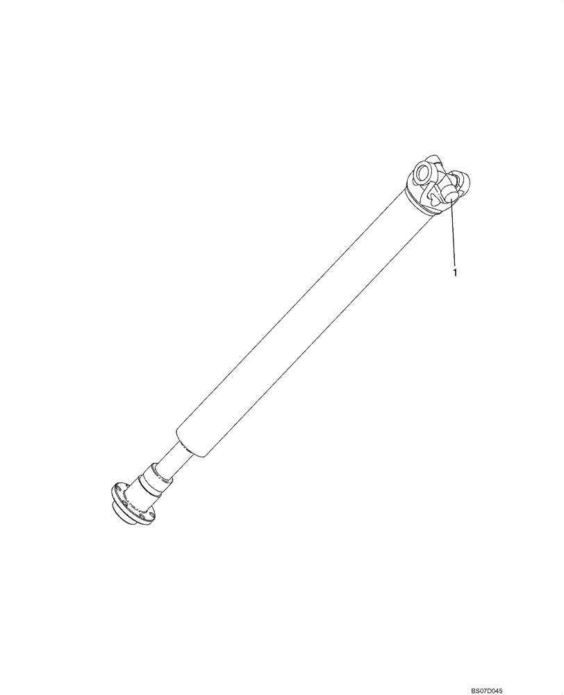 Схема запчастей Case 621E - (06-66) - DRIVE SHAFT, ENGINE (06) - POWER TRAIN