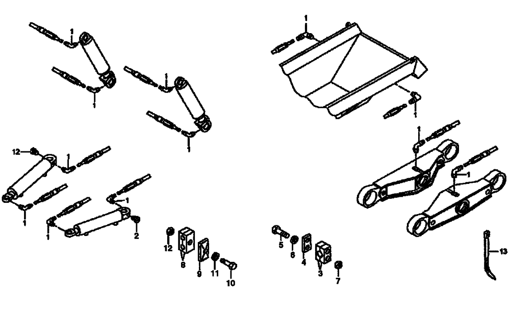 Схема запчастей Case 335B - (94A02020526[001]) - AUTOMATIC GREASING / BOX / CYLINDERS / SUSPENSION (84252103) (19) - OPTIONS