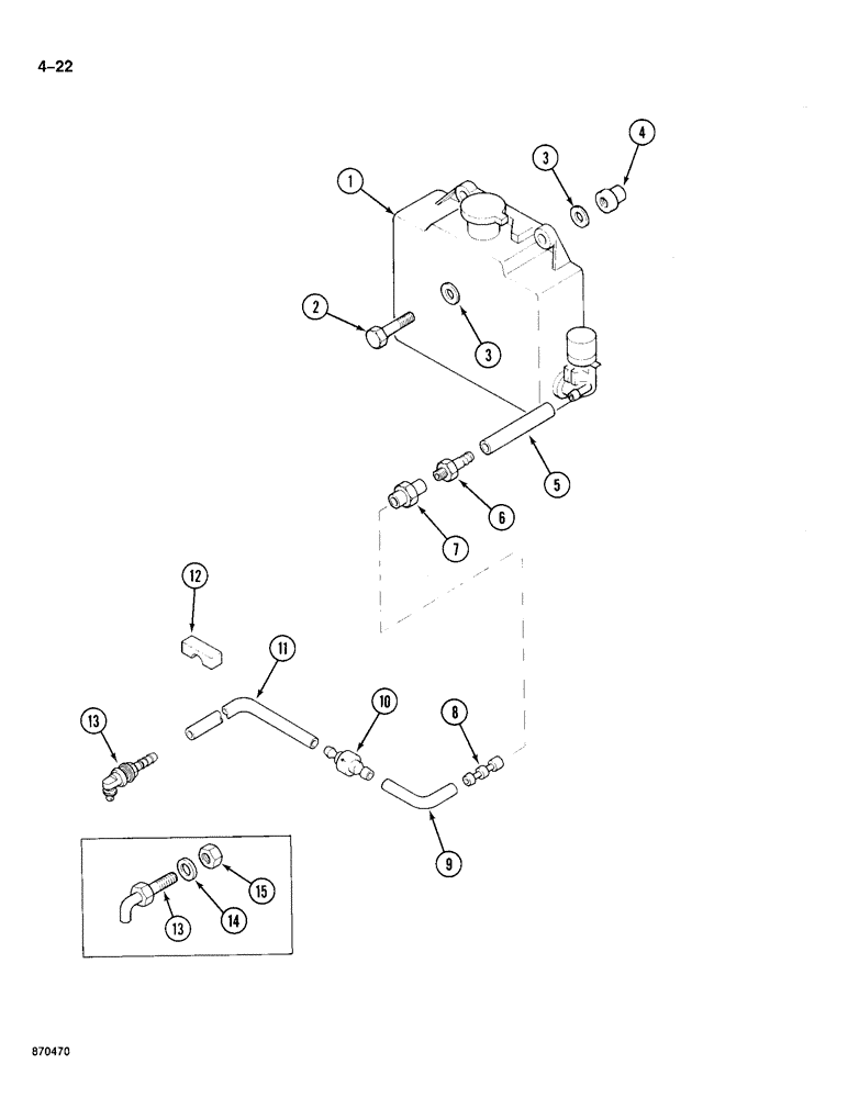 Схема запчастей Case 688 - (4-22) - WINDSHIELD WASHER (04) - ELECTRICAL SYSTEMS