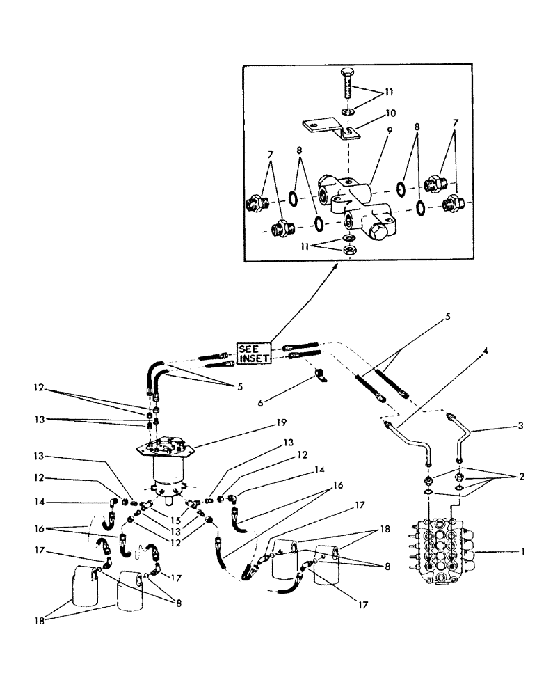 Схема запчастей Case 50 - (E12) - LEVELER HYDRAULICS (35) - HYDRAULIC SYSTEMS