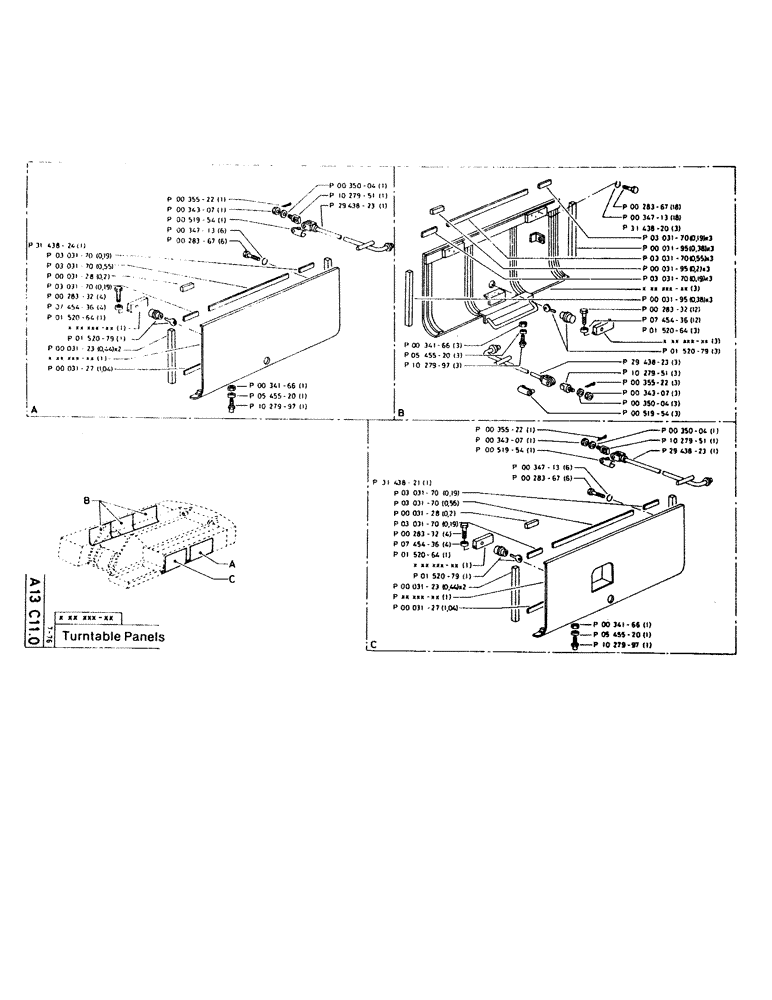 Схема запчастей Case 220CKS - (09) - TURNTABLE PANELS (05) - UPPERSTRUCTURE CHASSIS