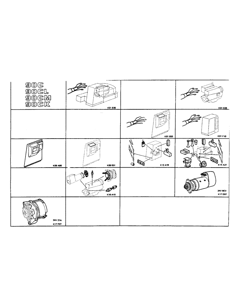 Схема запчастей Case 90CL - (001O) - PICTORIAL (00) - PICTORIAL INDEX