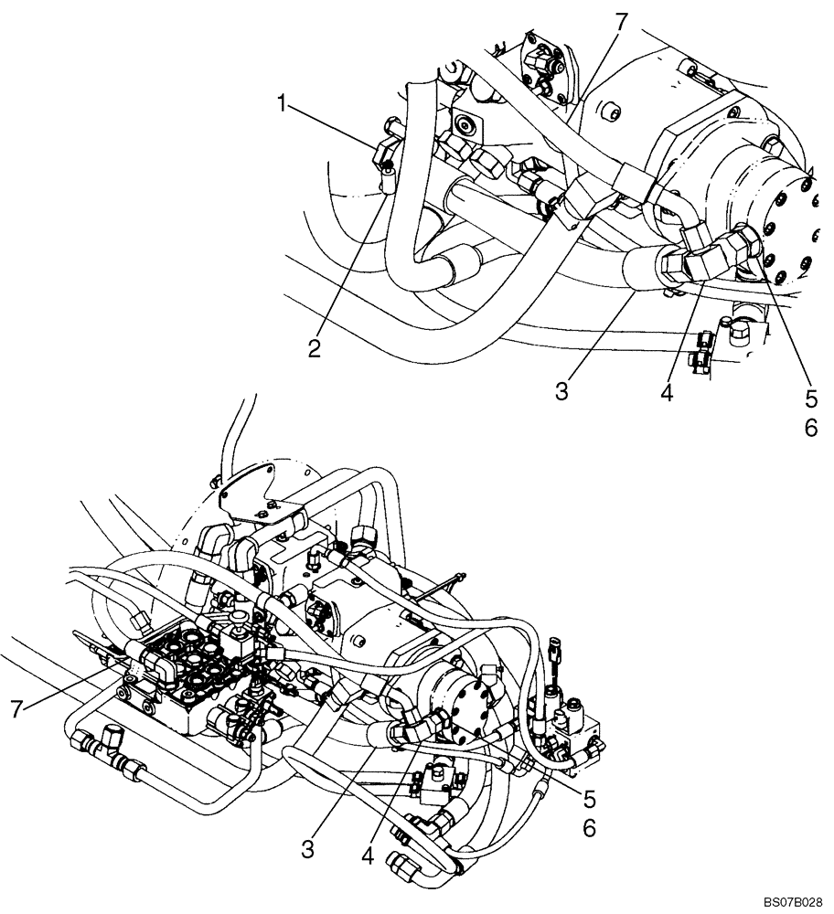 Схема запчастей Case 430 - (06-06A) - HYDROSTATICS - RESONATOR (EUROPEAN MODELS WITH PILOT CONTROL) (06) - POWER TRAIN