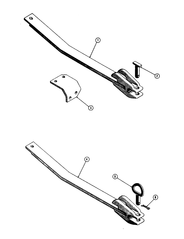 Схема запчастей Case 600 - (134) - DRAWBAR INSTALLATION (05) - UPPERSTRUCTURE CHASSIS