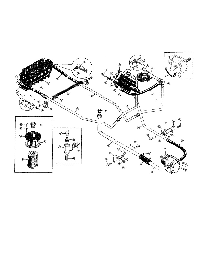 Схема запчастей Case 420C - (276) - BACKHOE PRIMARY HYDRAULIC SYSTEM (07) - HYDRAULIC SYSTEM