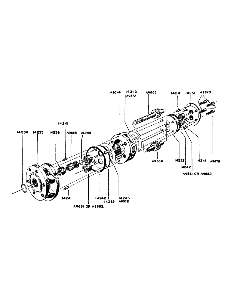 Схема запчастей Case 425 - (129) - PARTS FOR A7586 HYDRAULIC PUMP (35) - HYDRAULIC SYSTEMS