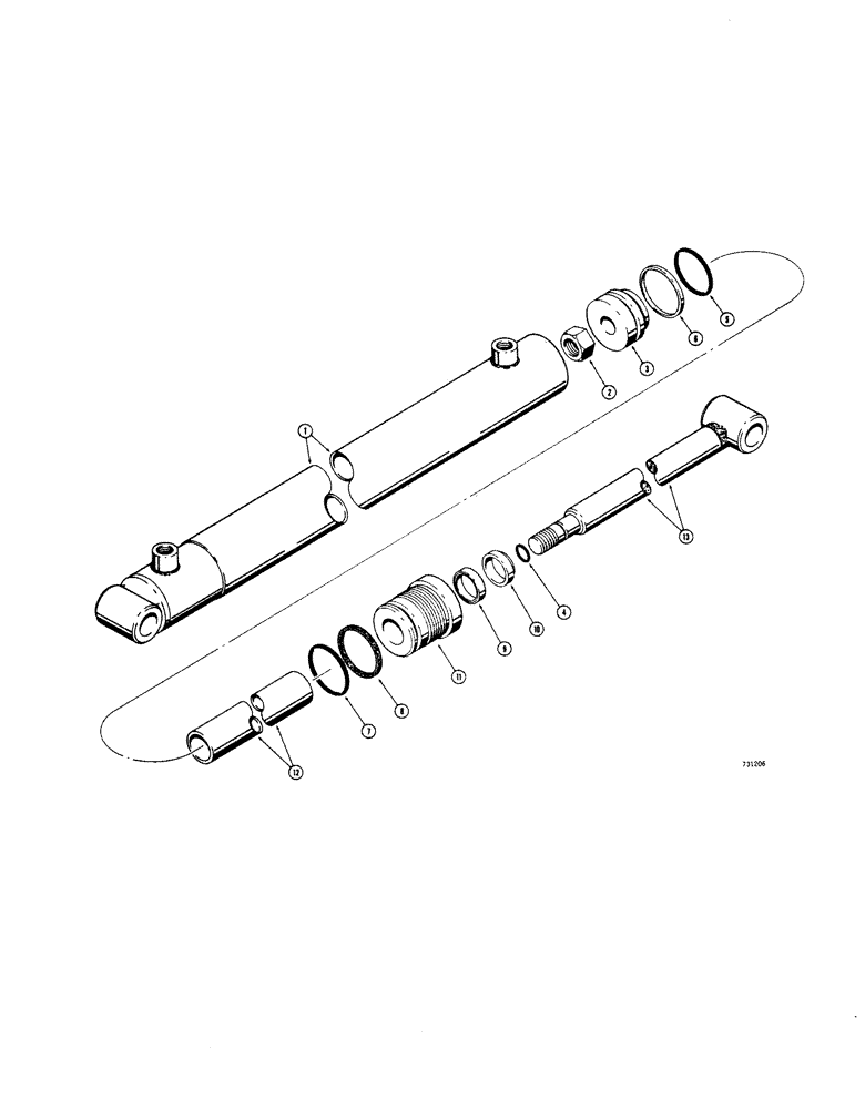 Схема запчастей Case 1816 - (77A[1]) - D58575 AND D63235 LOADER LIFT CYLINDERS RODGERS CYLINDER HAS SPUDS AT HYDRAULIC PORTS (35) - HYDRAULIC SYSTEMS