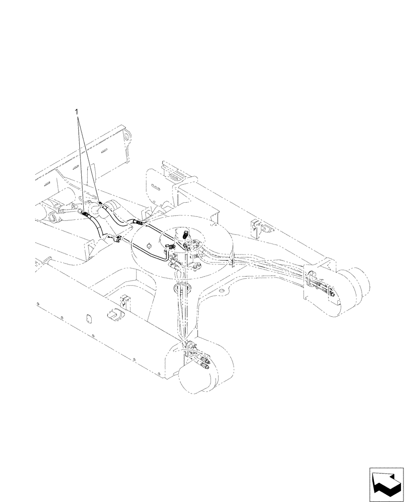 Схема запчастей Case CX50B - (02-024) - HYD LINES, CYLINDER (35) - HYDRAULIC SYSTEMS