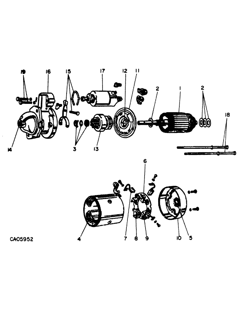 Схема запчастей Case 4150 - (08-10) - ELECTRICAL, STARTER, ISUZU ENGINE, LOADER (06) - ELECTRICAL