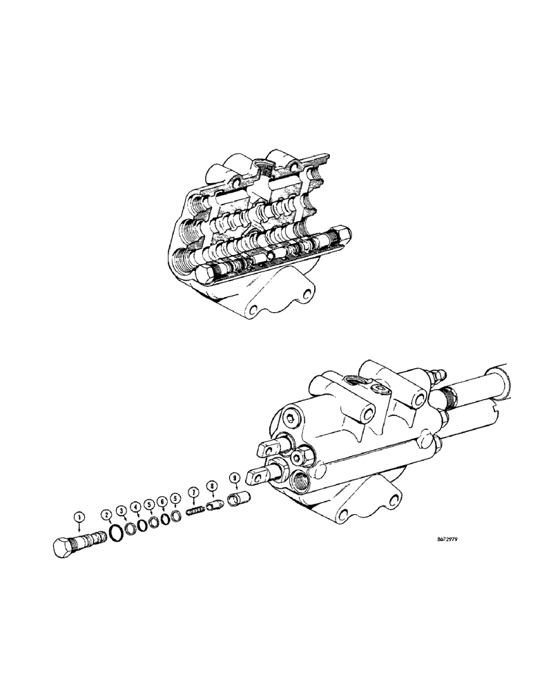 Схема запчастей Case 680CK - (218[A]) - CHECK VALVE (35) - HYDRAULIC SYSTEMS