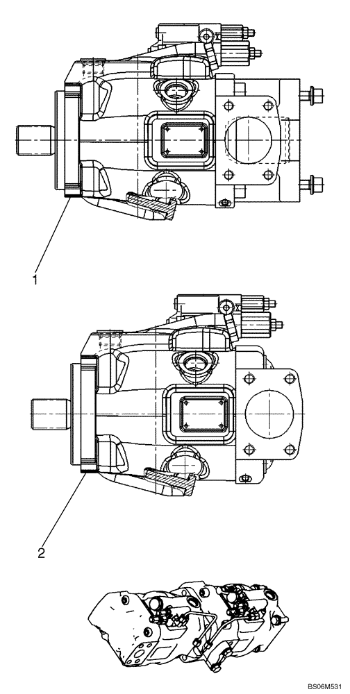 Схема запчастей Case 921E - (08-32) - PUMP ASSY (08) - HYDRAULICS