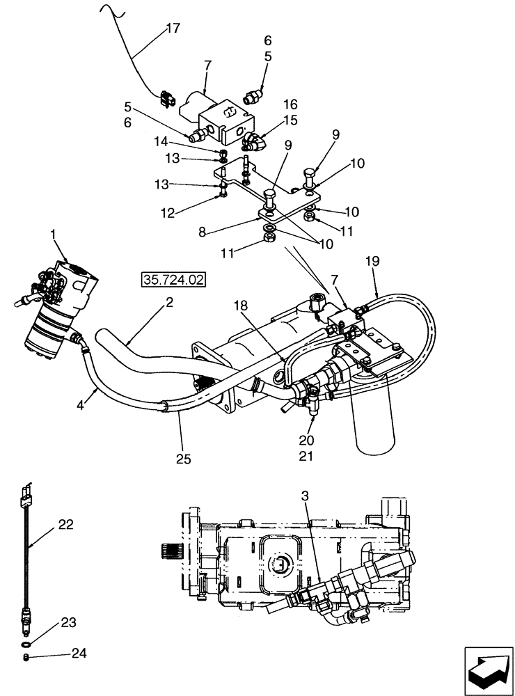 Схема запчастей Case 580SM - (41.200.01[01]) - HYDRAULICS - STEERING (COMFORT STEER) (580SM) (41) - STEERING