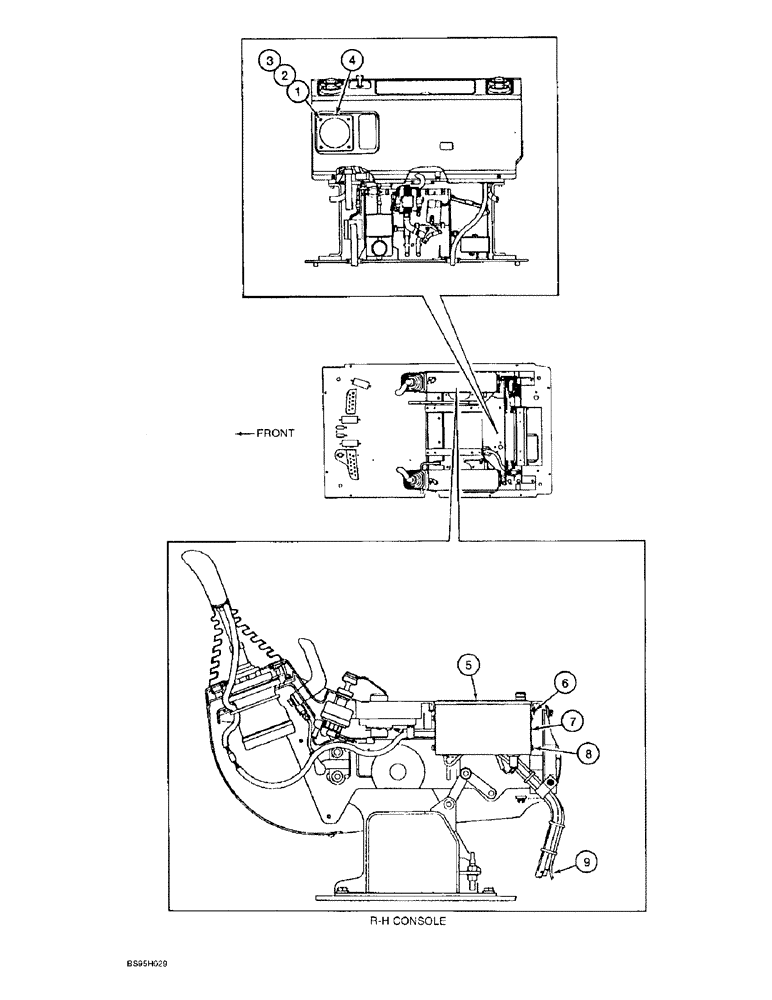 Схема запчастей Case 9060B - (4-32) - CAB RADIO (04) - ELECTRICAL SYSTEMS