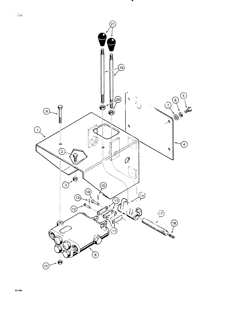 Схема запчастей Case SD100 - (250) - BLACKFILL BLADE CONTROLS, HYDRAULIC ANGLING, ONE ANGLE CYLINDER (35) - HYDRAULIC SYSTEMS