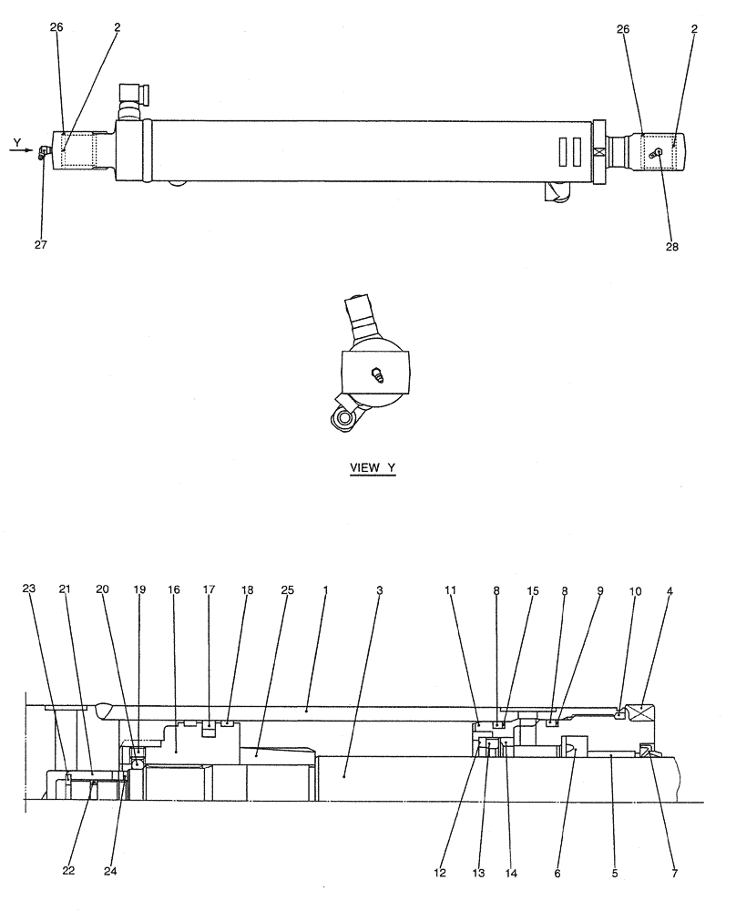 Схема запчастей Case CX27B PV13 - (07-032) - CYLINDER ASSY, ARM ELECTRICAL AND HYDRAULIC COMPONENTS