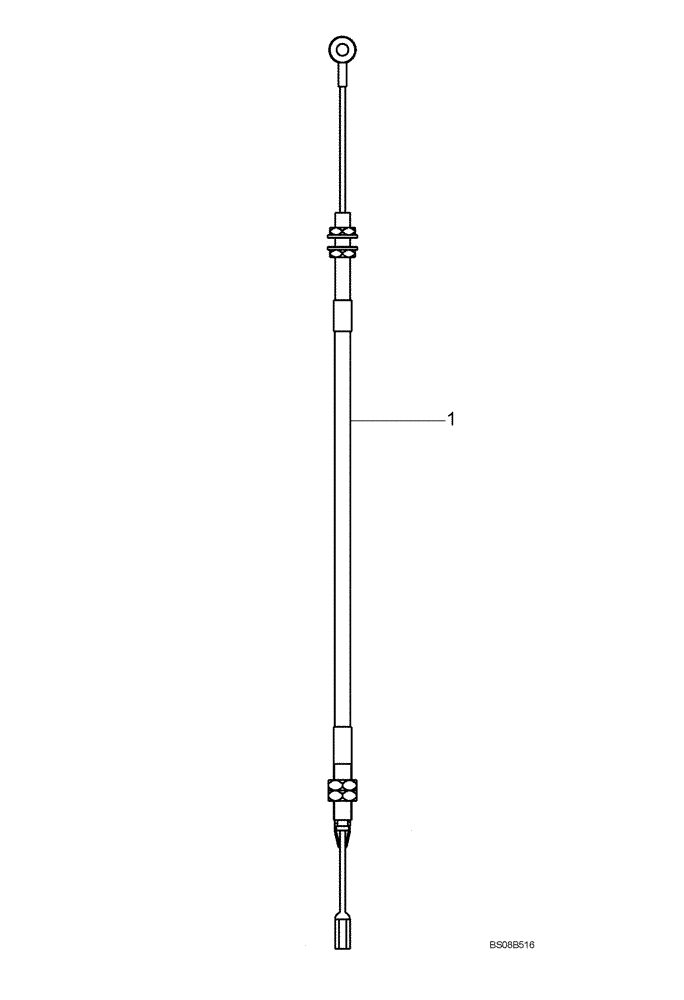 Схема запчастей Case 21E - (19.204[4552377000]) - PARKING BRAKE CABLE (33) - BRAKES & CONTROLS