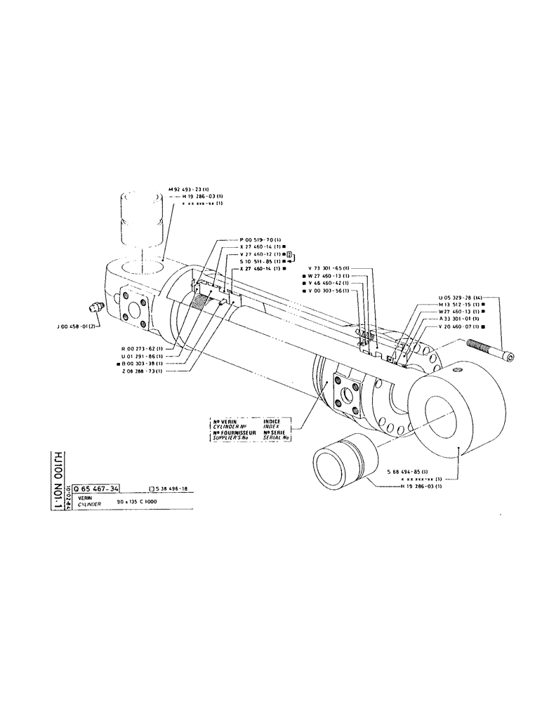 Схема запчастей Case 160CL - (168) - CYLINDER (07) - HYDRAULIC SYSTEM