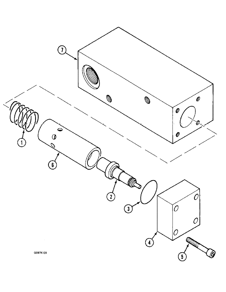 Схема запчастей Case 888 - (8B-46) - THERMOSTAT-CONTROLLED VALVE (08) - HYDRAULICS