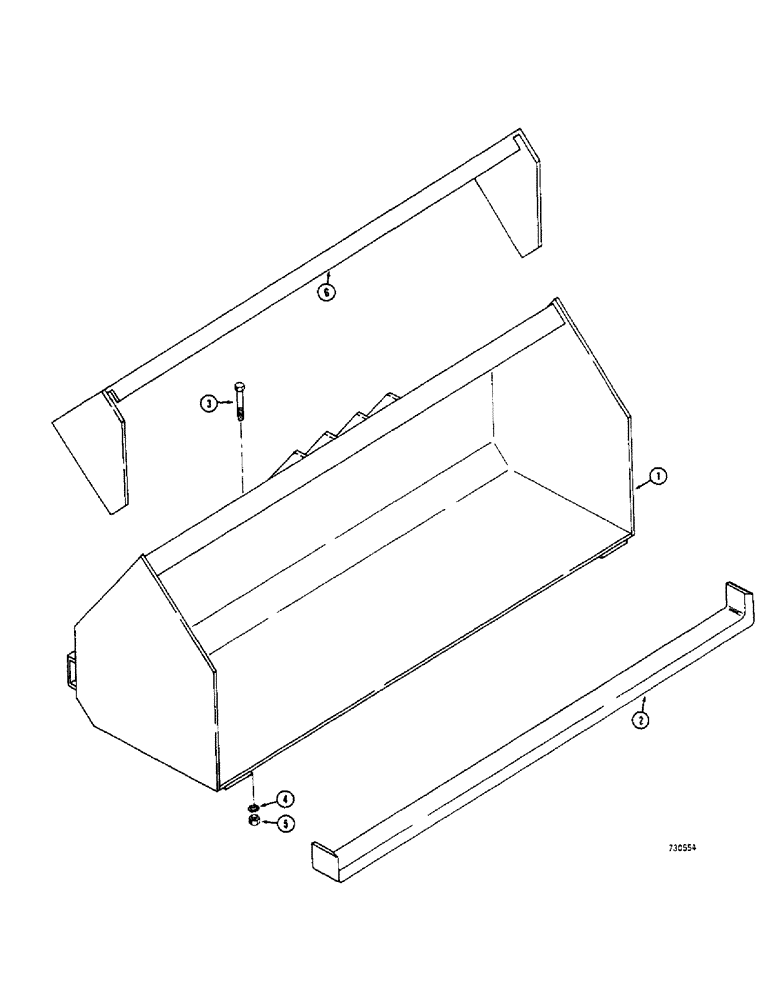 Схема запчастей Case 1500-SERIES - (090) - LOADER BUCKETS, POTATO BUCKET (82) - FRONT LOADER & BUCKET