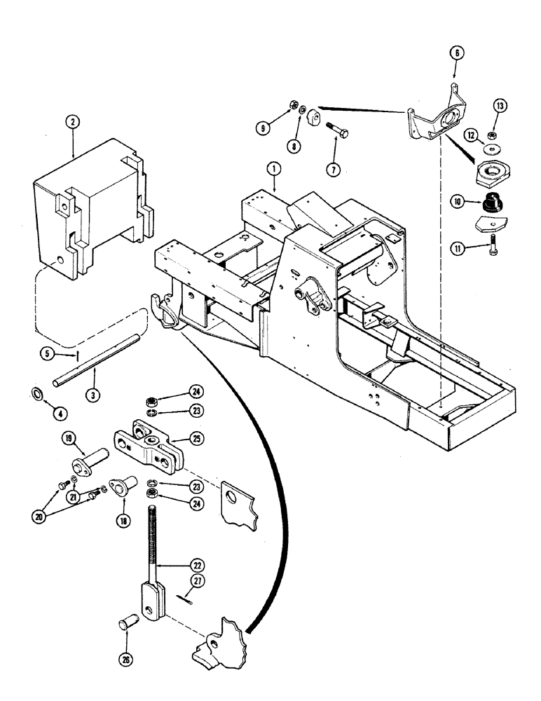 Схема запчастей Case 680CK - (109A) - CHASSIS AND ATTACHING PARTS 