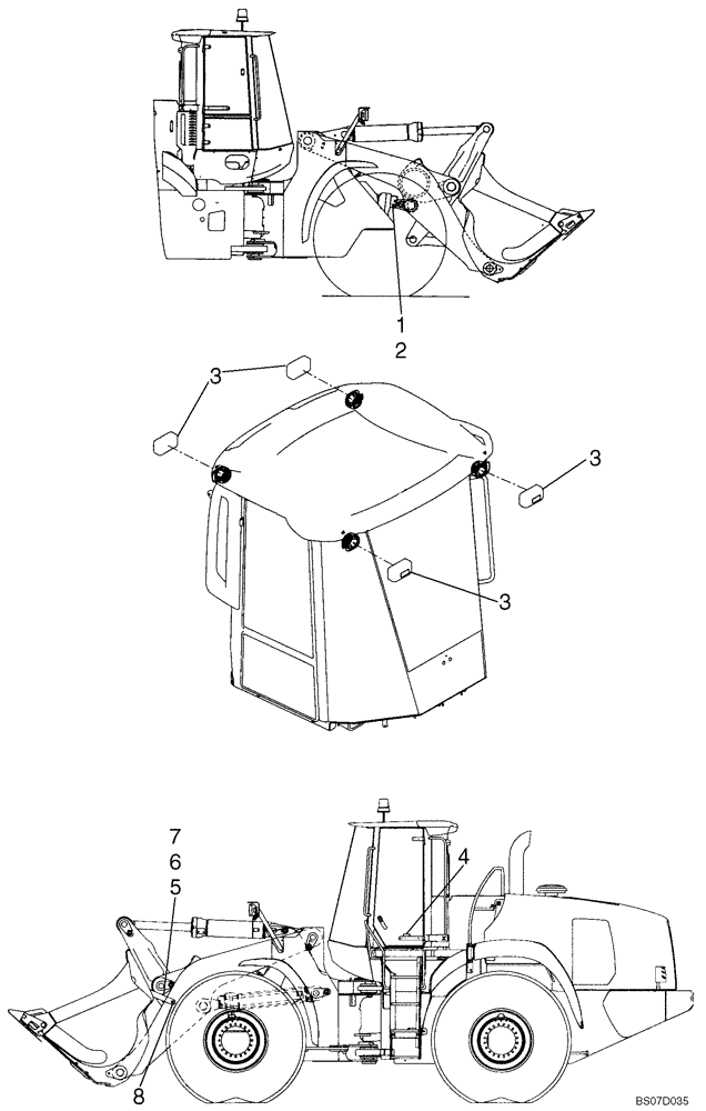 Схема запчастей Case 921E - (09-93) - TRANSPORT OPTION - EUROPE (09) - CHASSIS