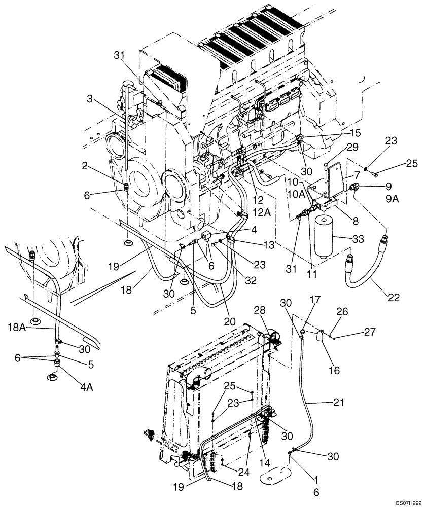 Схема запчастей Case 921E - (03-01) - FUEL LINES (03) - FUEL SYSTEM