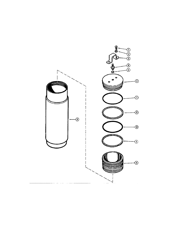 Схема запчастей Case W9B - (236) - A13757 ACCUMULATOR (08) - HYDRAULICS