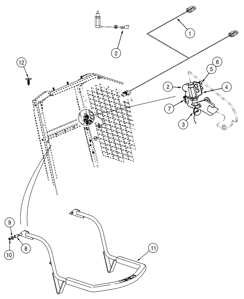 Схема запчастей Case 90XT - (04-20) - HARNESS SEAT BAR, NORTH AMERICA JAF0320050-, EUROPE JAF0274262- (04) - ELECTRICAL SYSTEMS