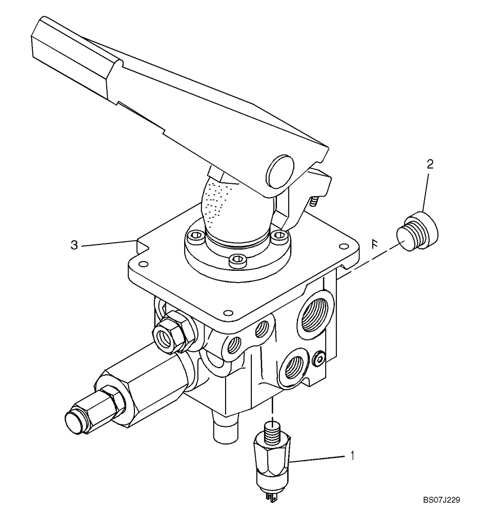 Схема запчастей Case 121E - (23.265[2988460000]) - PRESSURE SWITCH OPERATORS CAB (35) - HYDRAULIC SYSTEMS