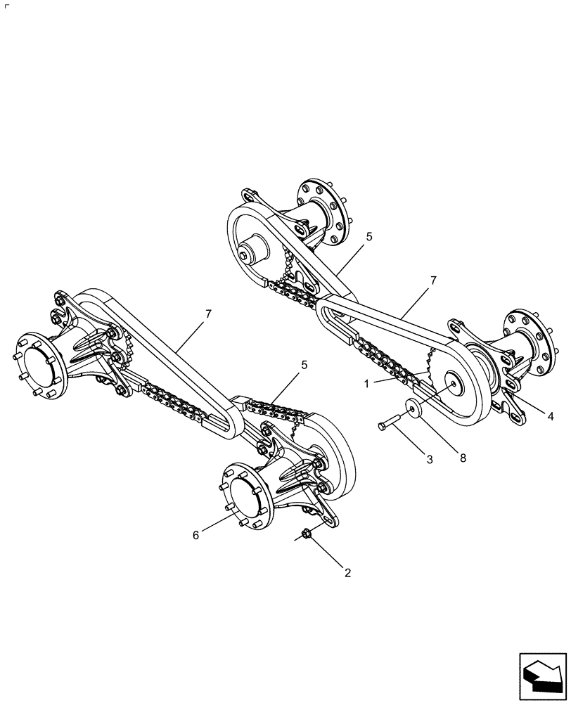 Схема запчастей Case 440 - (06-63) - DRIVE LINE (06) - POWER TRAIN