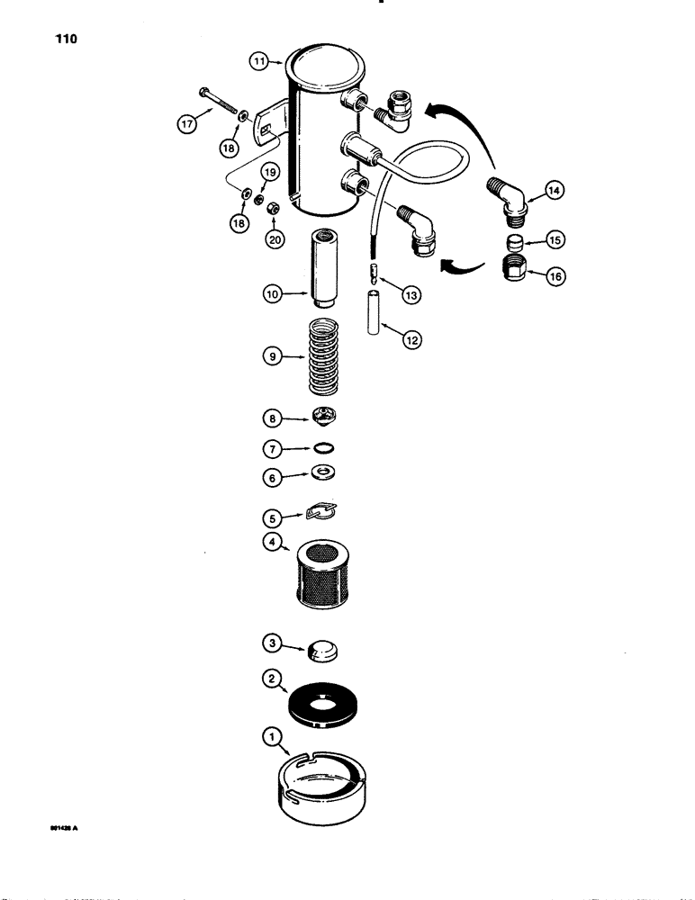 Схема запчастей Case 780B - (110) - ELECTRIC FUEL PUMP (04) - ELECTRICAL SYSTEMS