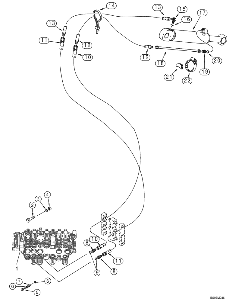 Схема запчастей Case 580M - (08-14) - HYDRAULICS - CYLINDER, BACKHOE EXTENDABLE DIPPER (08) - HYDRAULICS